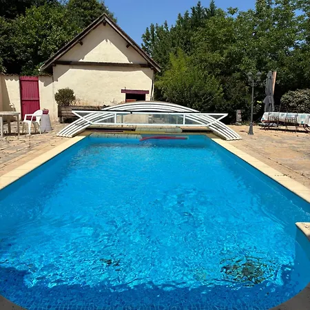 D'hotes Bonheur 3 Pers Piscine Et ベッド・アンド・ブレックファスト Sarrazac